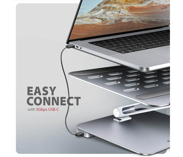 Axagon HMC-STND USB-C 5Gbps ALUMINUM STAND & HUB 7in1 - 1353487 - zdjęcie 9
